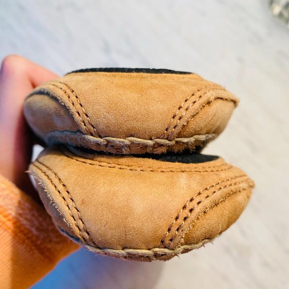 Acorn Womens Brown Leather Comfy Clog Slippers 6 - Picture 4 of 10